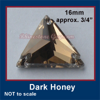 RG Triangle Sew On Dark Honey